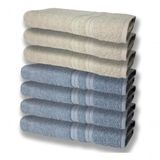 7 Toalhas Grande Felpudas E Grossa 80x150 4 Azul 3 Bege
