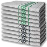 10 Panos De Prato Atoalhado Felpudo Premium 5 Verde 5 Preto