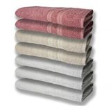 7 Toalhas Felpudas E Grossa 80x150 3 Branco 2 Bege 2 Rosê