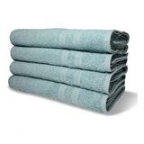 6 Toalhas Banho 430g/m Grossa 80x150cm Lisboa Verde Claro