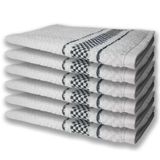 6 Panos De Prato Atoalhado Felpudo 370g/m Premium Preto