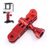 Extensor Pivot Em Alumínio Para Gopro E Similares - Vermelho