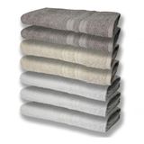 7 Toalhas Felpudas E Grossa 80x150 3 Branco 2 Bege 2 Cinza