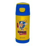 Garrafa Térmica Infantil Top Handle 350ml Oficial Sonic