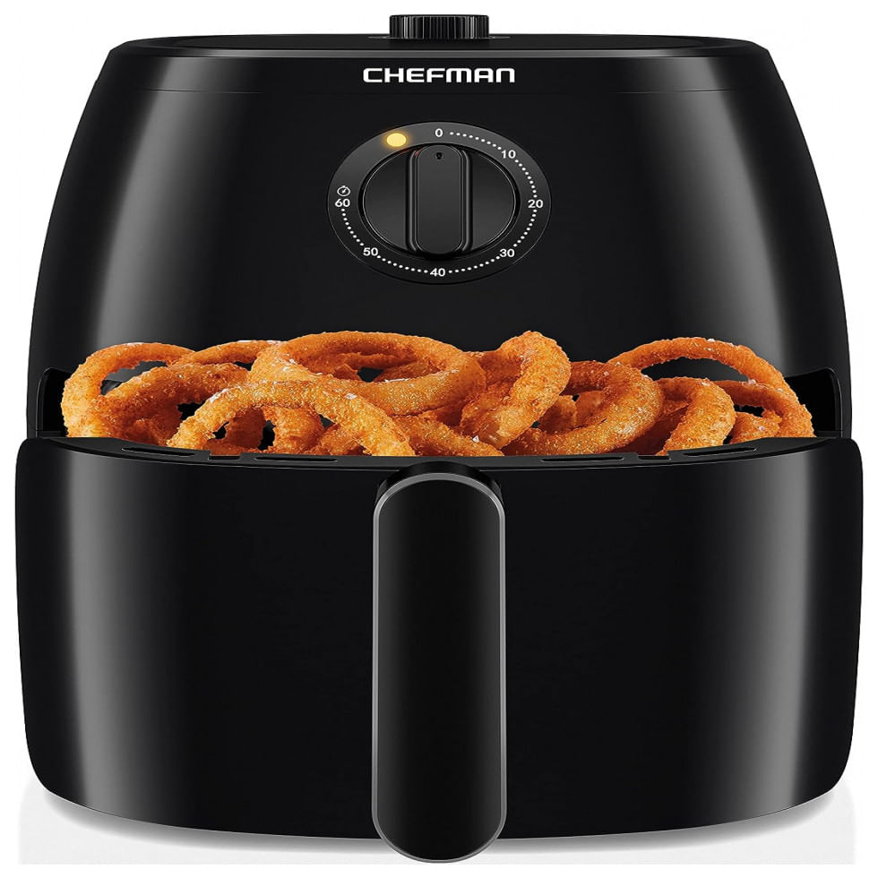 Fritadeira Eletrica Airfryer 8l Com Temperatura Ajustavel E Cesto Antiaderente, 110v, Chefman, Preto