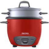 Aroma Housewares Panela Elétrica de Arroz, 1,4 L, 700W, 110V, vermelha.