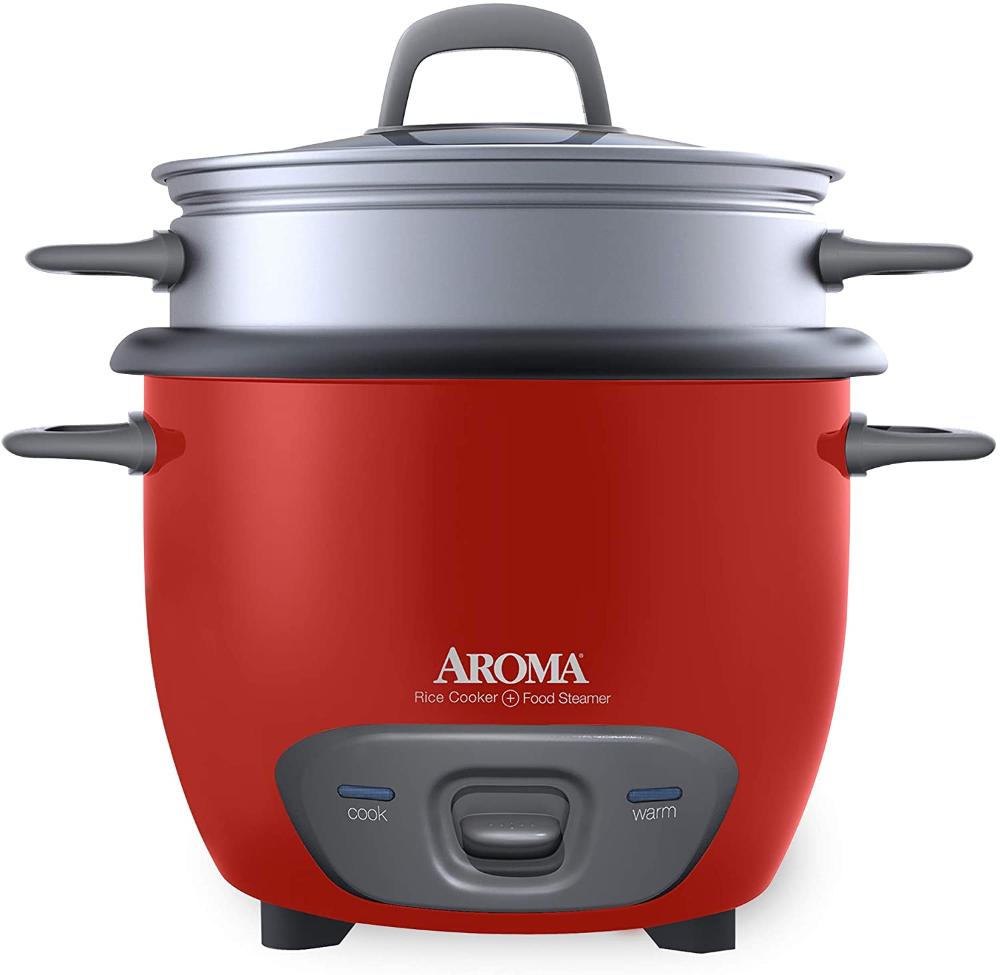 Aroma Housewares Panela Elétrica de Arroz, 1,4 L, 700W, 110V, vermelha.