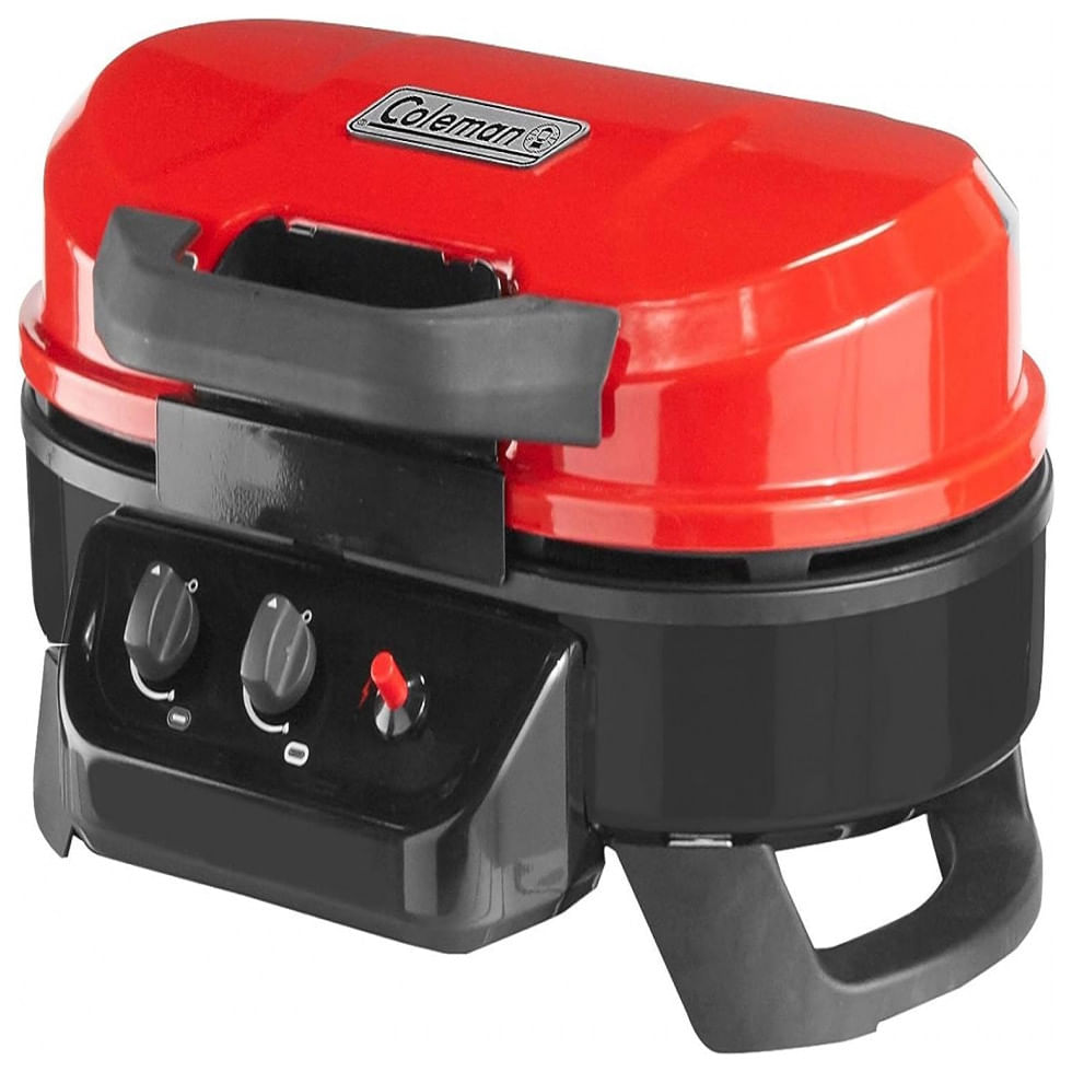 Churrasqueira A Gas Portatil Com 2 Queimadores, 11000 Btu, Coleman, Vermelho