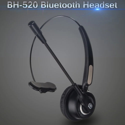 Bh520 Microfone Com Cancelamento De Ruído Cabeça Sem Fio Montada Fone De Ouvido Bluetooth Jogo Chat Headset Computador Confortável Telefone