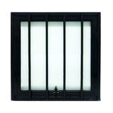 Janela Maxiar Alto Padrão Esquadria Brasil Vetx 30x30 Preto Grade [f123]
