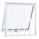 Janela Maxiar Alto Padrão Esquadria Brasil Vetx 30x30 Branco Grade [f123]