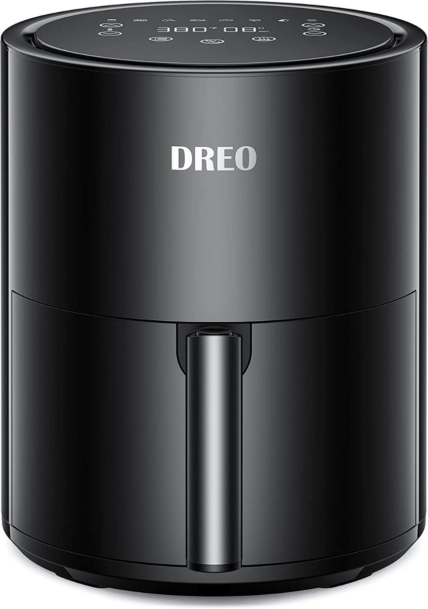 Dreo Fritadeira Elétrica AirFryer sem Óleo 4L com 9 Predefinições 110V Preta