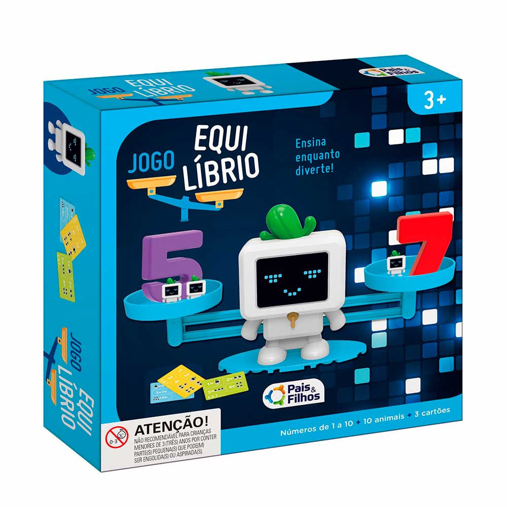 Jogo De Equilibrio Balanca Numeros E Robos Pais E Filhos