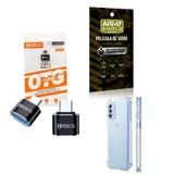 Kit Usb Para Tipo C + Capinha Motorola G52 + Película 3d