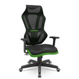 Cadeira Gamer Vizion Dz Sincron Plaxmetal Preto/verde