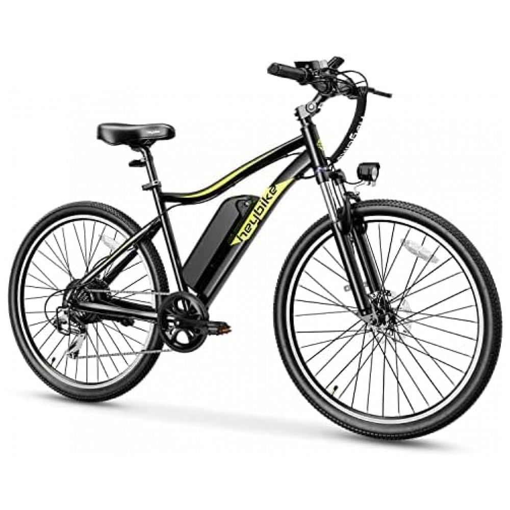 Bicicleta Eletrica Para Adultos Ate 64 Km Com Bateria Removivel E 7 Velocidades, 48v 500w, Heybike, Preta