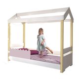 Cama Casinha Infantil Rose Com Led Jhulia Divaloto