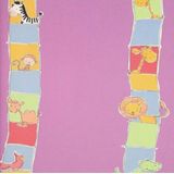 Papel De Parede Safari Friends Infantil Colorido Sf6211