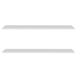 Prateleira Flutuante De Quarto Adulto Kit 2 Suporte Invisível 91cm Yara Branco - Lumil