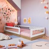Cama Infantil Montessoriana Solteiro 84x195 Branco