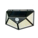 Luminária Solar 100 Led Parede Luz Com Sensor A Prova D&#39;água