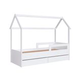 Cama Infantil Com 2 Gavetas Solteiro Casinha Branco Carrossel Shop Jm