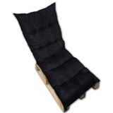 Almofada Futon Esteira Grande 60x1,70cm Flat Preto