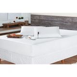 Protetor Colchao Casal Impermeavel Liso Aquarela 01 Peça - Branco Liso