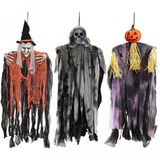 Kit Fantasmas De Pendurar Para Decoração De Halloween, 3 Un