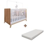 Berço Mini Cama Versátil Americano 3 Em 1 Com Colchão Itapuã Branco Rowley Shop Jm