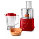 Multiprocessador Philips Walita Ri7300/92 Powerchop 600w 2 Vel + Pulsar Vermelho