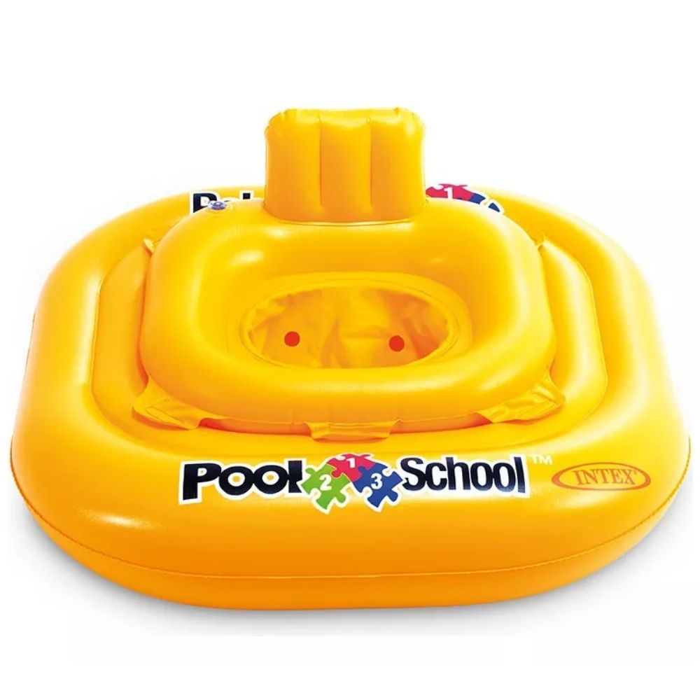 Boia Baby Bote Inflável Pool School De Luxo Laranja  Intex