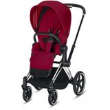 Carrinho De Bebe Completo Para Passeio Com Suspensao Suave, Cybex Priam 3, Vermelho