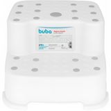 Degrau Duplo Branco Bebe Infantil Antiderrapante 18018 Buba