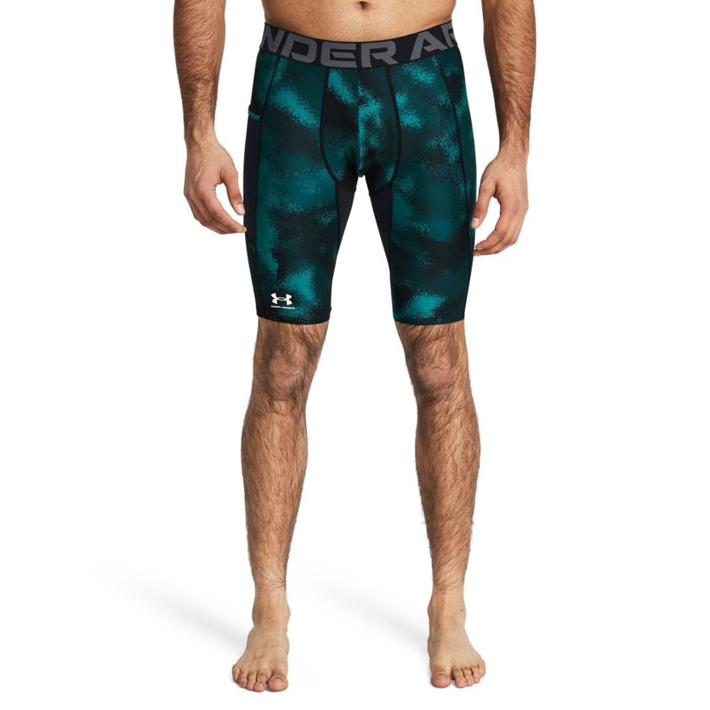 Shorts De Compressão Masculino Under Armour Heatgear Print