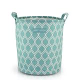 Cesto Para Roupa Suja- Brinquedos Tecido (m) - Linha Loft Azul Claro