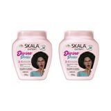 Creme Skala 1kg Divino Potão Transição Capilar-kit C/2un