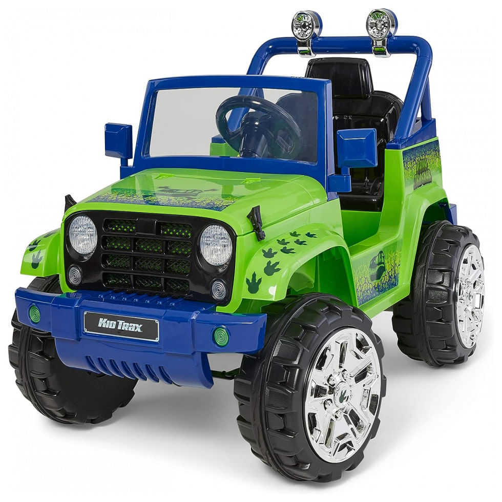 Carro Eletrico Infantil 1 Assento 4x4 Com Bateria Recarregavel 6v, Kid Trax, Verde