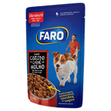 Alimento para Cães Adultos Cozido de Carne ao Molho Faro Sachê 100g