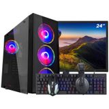 Pc Gamer Completo Ark Monitor 24&quot; + Intel Core I7 3770 16gb Gt 730 4gb Ssd 120gb Linux Combo Gamer