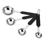 Conjunto De Colheres Medidoras Em Inox Ônix 4 Peças - Mimo