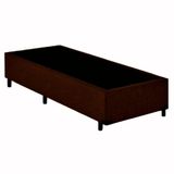 Cama Box Solteiro Suede Sereneprime Marrom 88x188x40