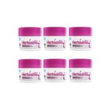 Desodorante Creme Herbíssimo 55g Bio Protect Hibisco-kit 6un