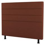 Cabeceira Cama Box Casal King Size Malik 195cm Suede Terracota - Desk Design