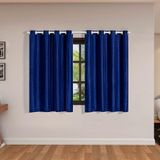 Cortina Blackout Pvc Com Tecido Voil Xadrez 2,80 M X 1,60 M - Marinho