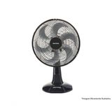Ventilador Mesa Turbo Preto 6 Pas 30cm 52w 127v