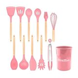 Kit Utensílios De Cozinha 12 Peças Completo Silicone Suporta Até 230