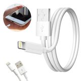 Cabo Usb Ipho 1 Metro Branco  Turbo Branco Garantia
