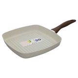 Frigideira Grill Antiaderente Cerâmica Vanilla 24cm Brinox