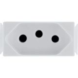 Kit 2 Modulo Tomada 2p+t Tramontina Aria 20 A 250 V Branco